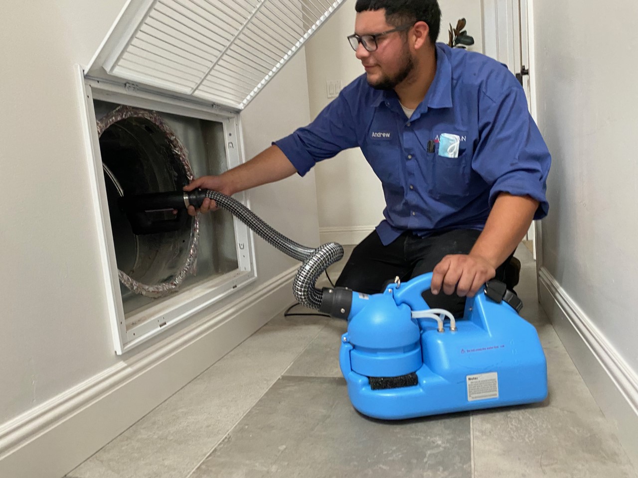 Dust particles and dander collect in air ducts over time. Clean them out regularly with American Energy Air Sacramento, Folsom and Loomis California