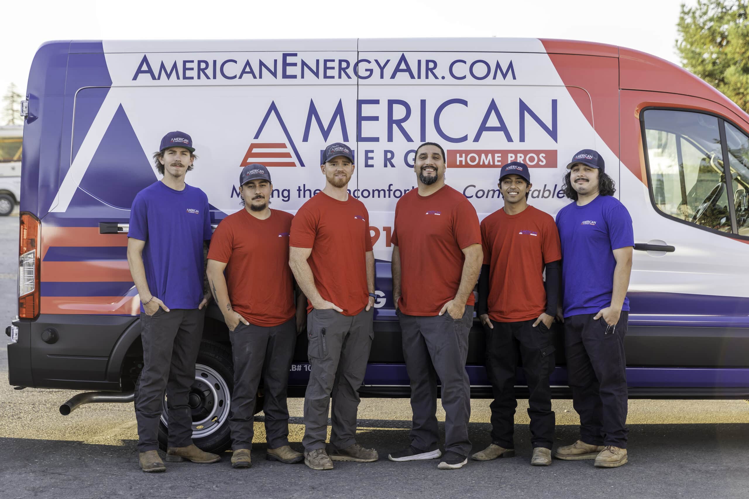 American Energy Home Pros HVAC technician explaining air conditioning system to a Sacramento homeowner